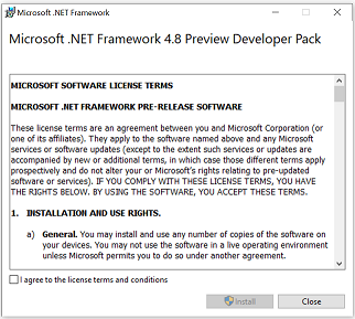 .Net Framework 4.8 Preview Developer Pack.PNG