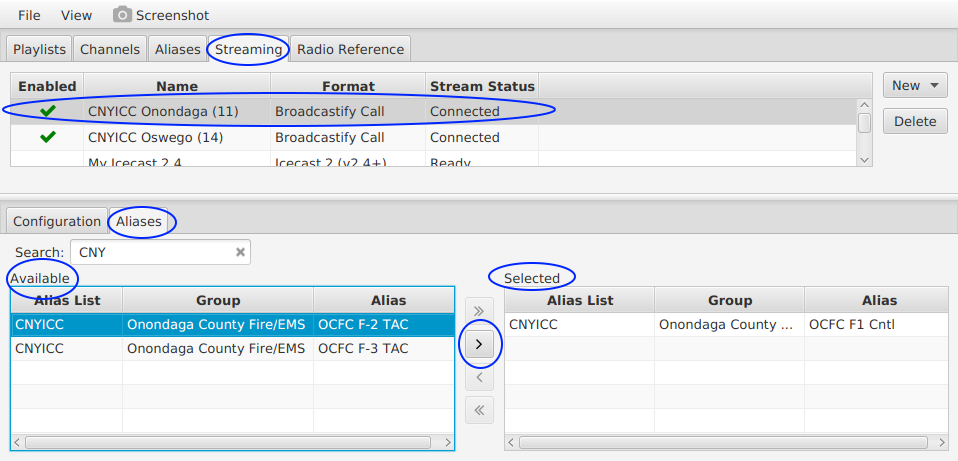 How To Assign Aliases to an Audio Stream