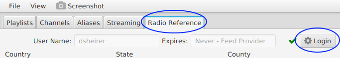 How To Radio Reference Login Button