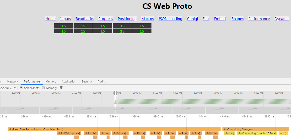 Throttled PV updates collected together