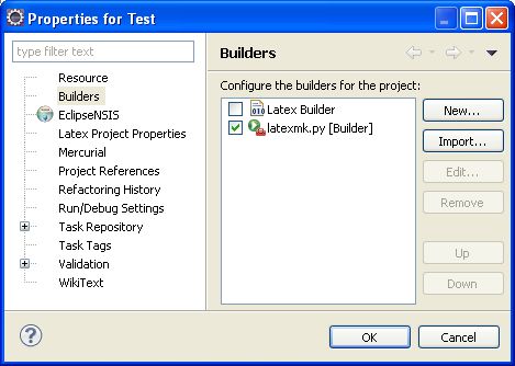 New builder configuration.