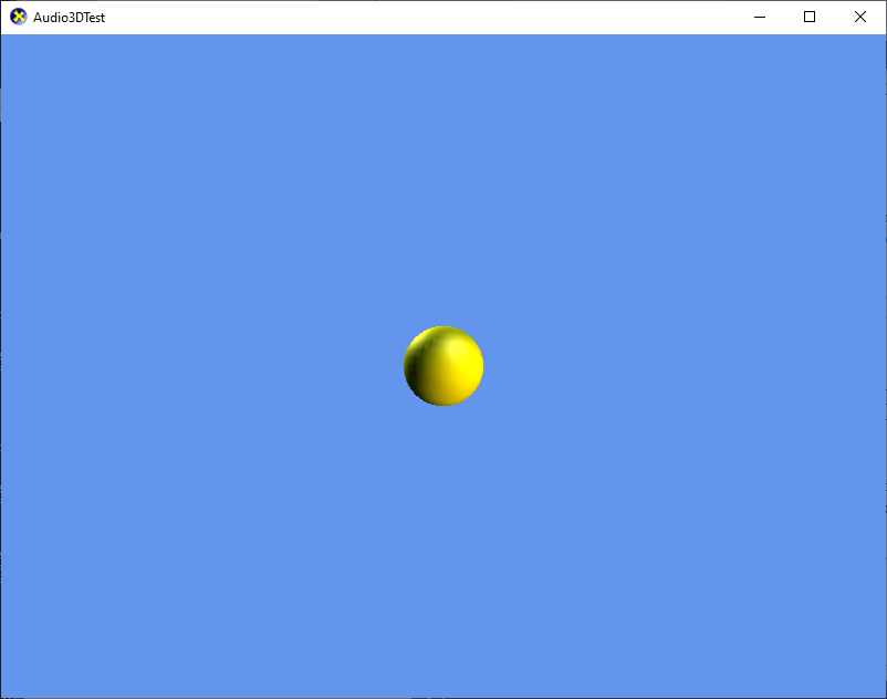 Screenshot of yellow ball