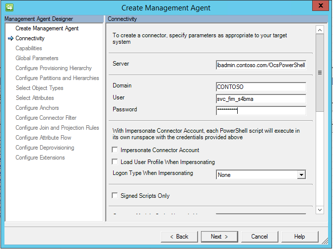 Lync Connector - Connectivity