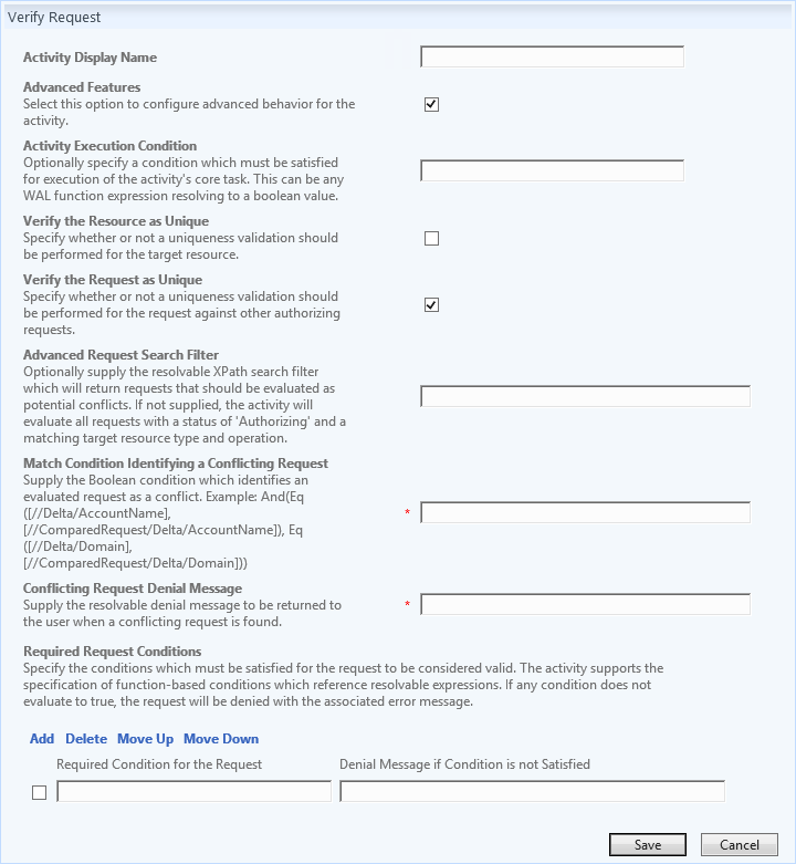 Verify Request - Activity UI