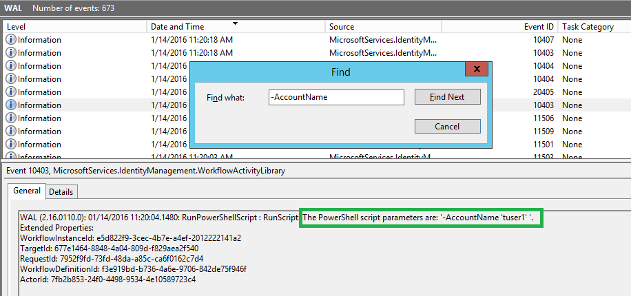 Troubleshooting - EventTracingExample04