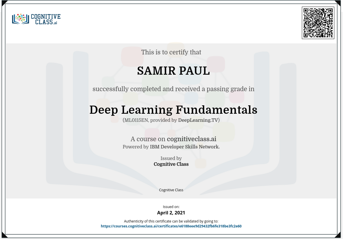 Deep Learning Fundamentals TV ML0115EN Certificate Cognitive Class.png