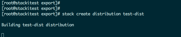 stack create distribution