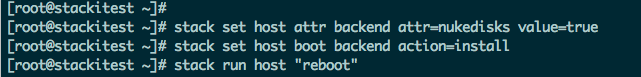 stack host reinstall