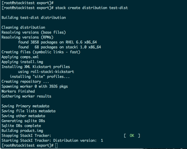 stack create distribution