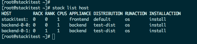 stack list host