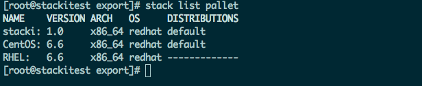 stack list pallet