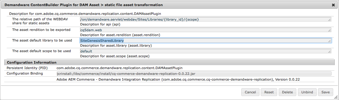 Library Config