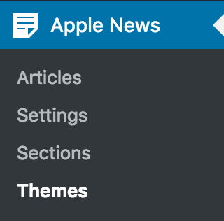 Apple News Menu