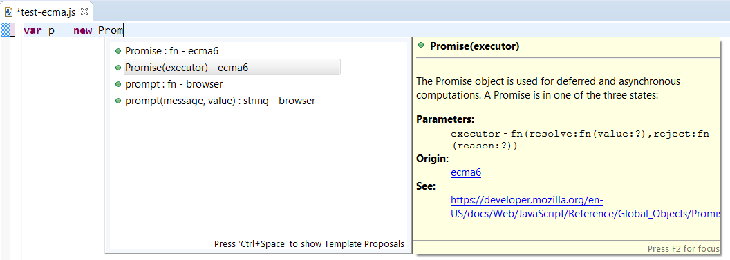 ECMAScript6 Promise Completion