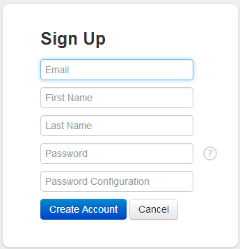 Signup Dialog