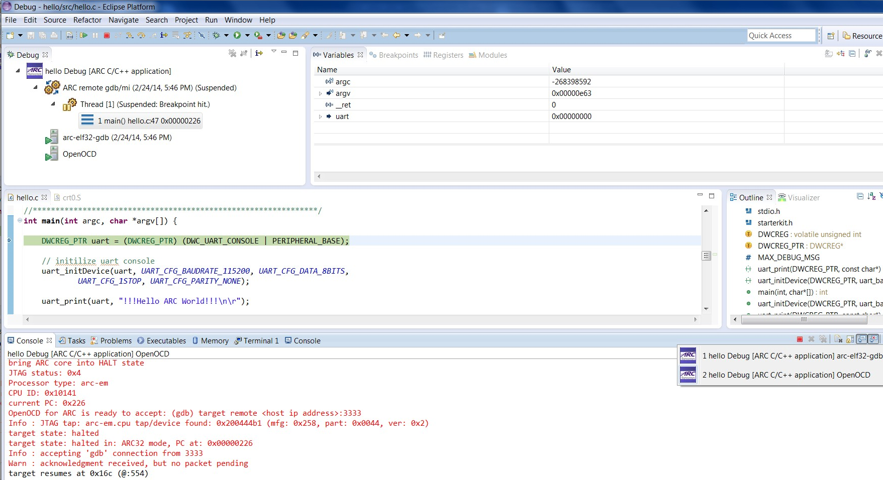 Multiple Consoles in the Debug Perspective