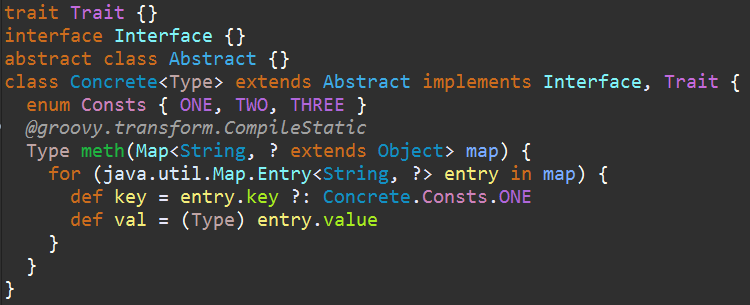 Semantic highlighting of Types (after)