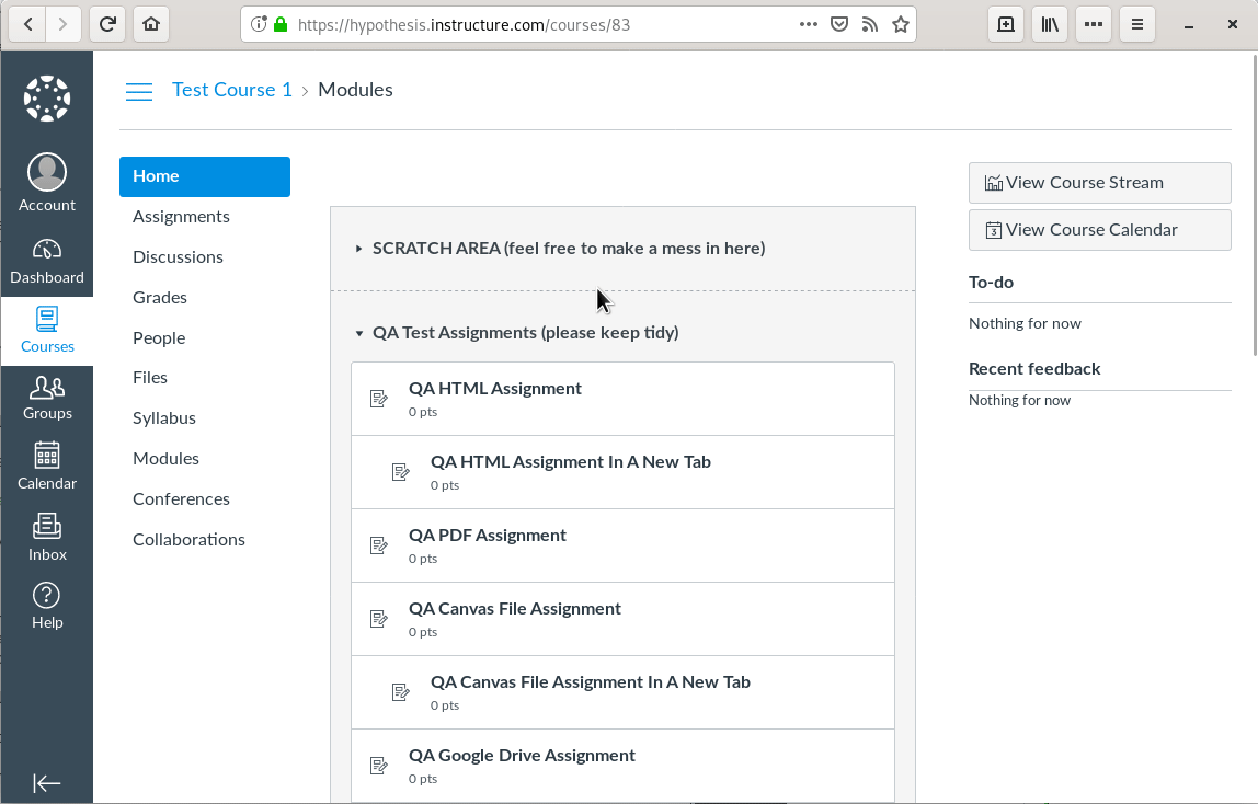 Launching assignments