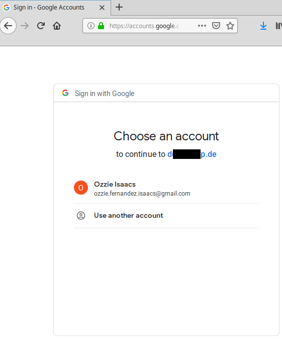 Google login