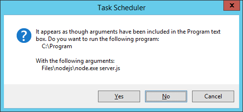 TaskSchedulerNightscoutWarning.png