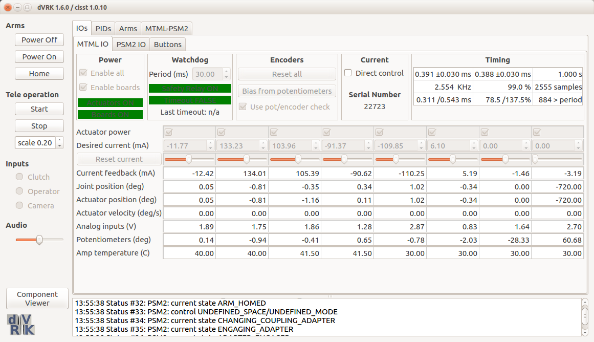 IO GUI without brakes