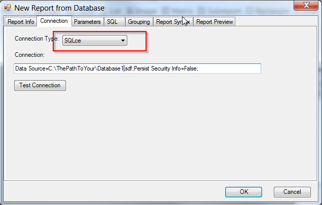 Microsoft SQL Compact Edition Connection