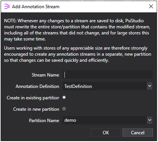 Annotations (create an annotation stream)