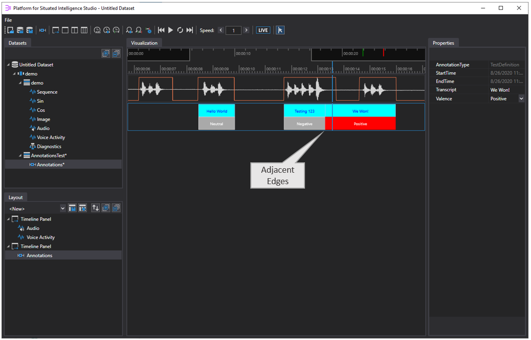 Annotations (drag annotation edge)