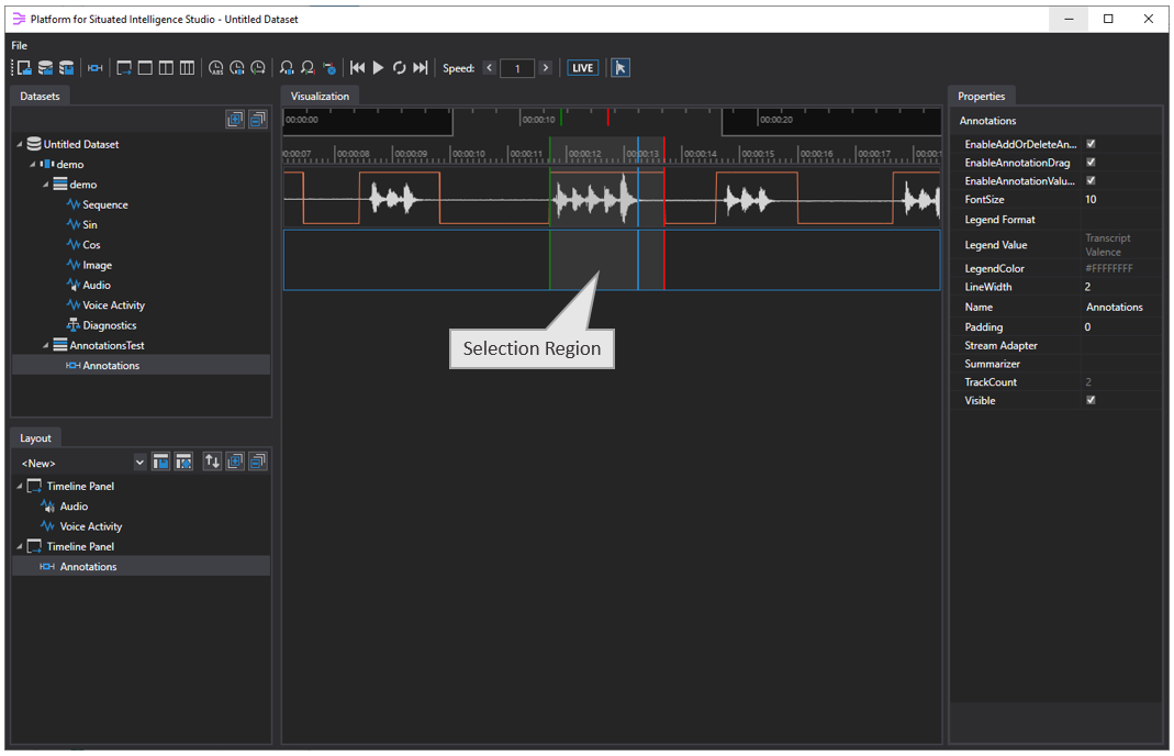 Annotations (selection region)