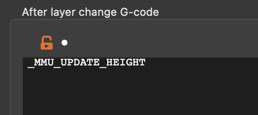 After Layer Change G-Code