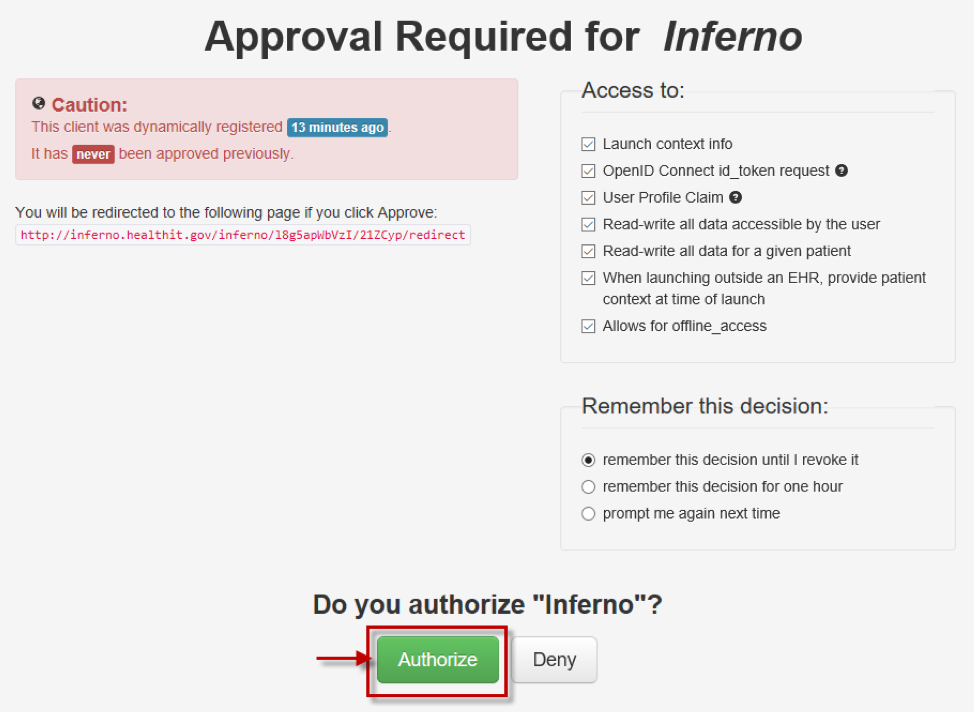 Standalone Authorize