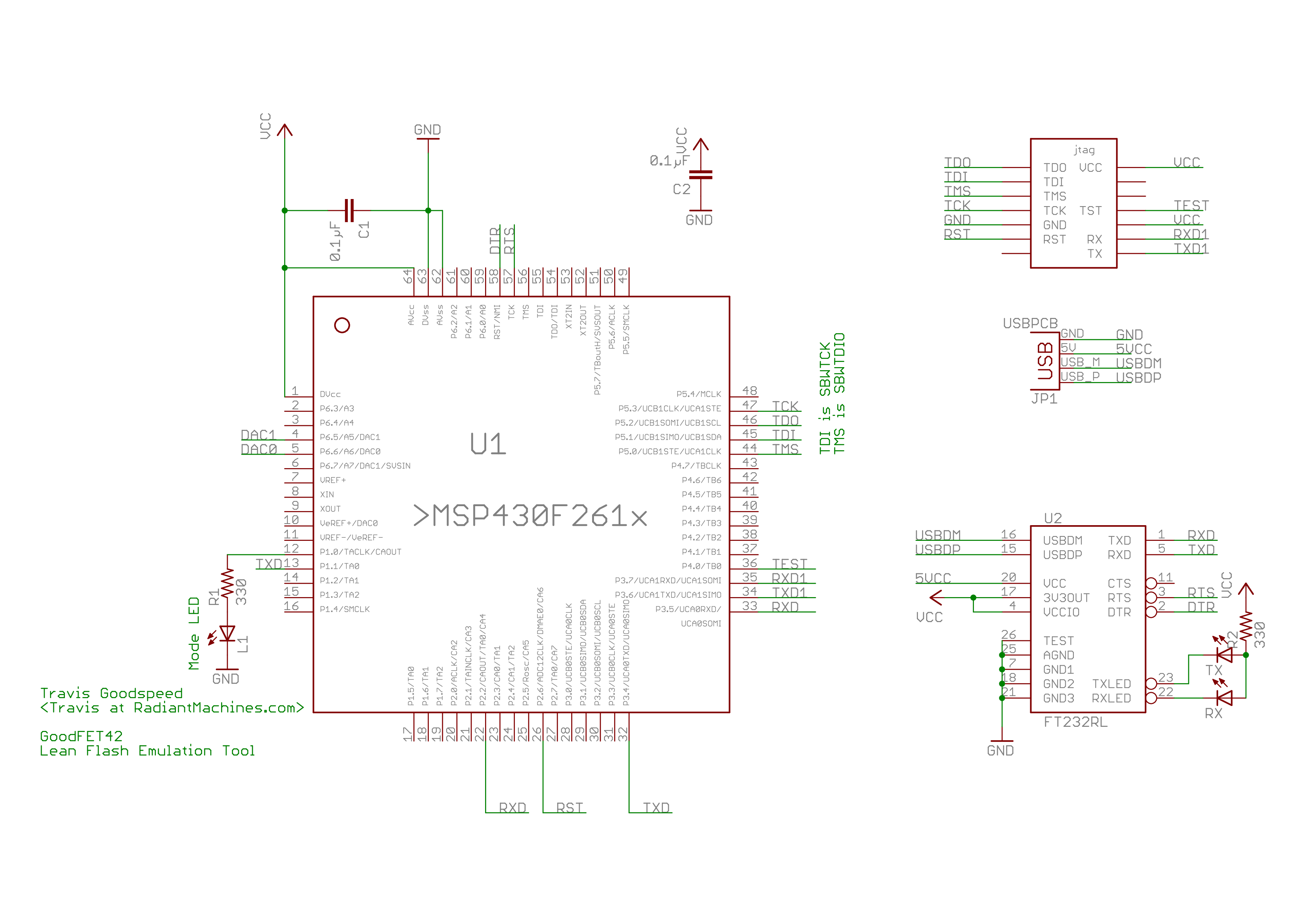 The GoodFET schematic \label{schematic}