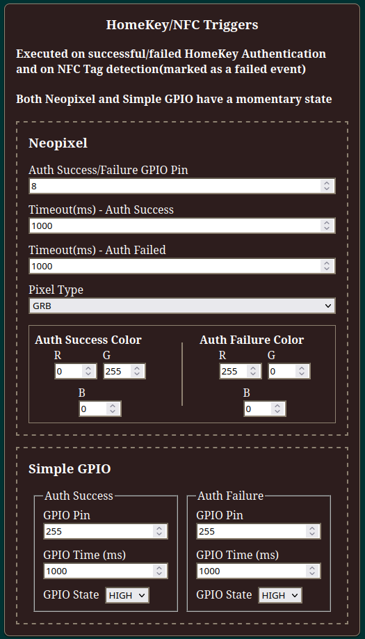 HomeKey/NFC Triggers