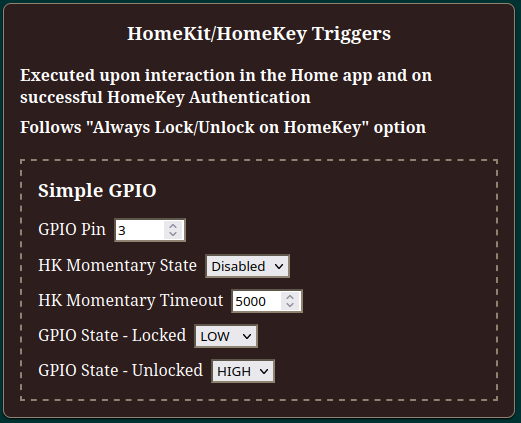 HomeKit/HomeKey Triggers