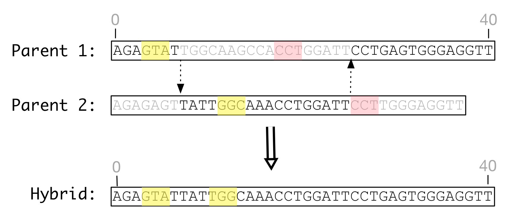 Recombination with indels