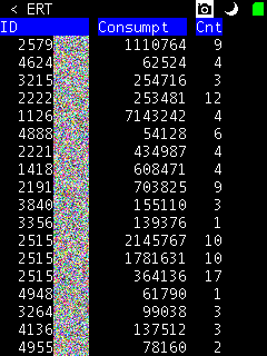 PortaPack ERT receiver recents view