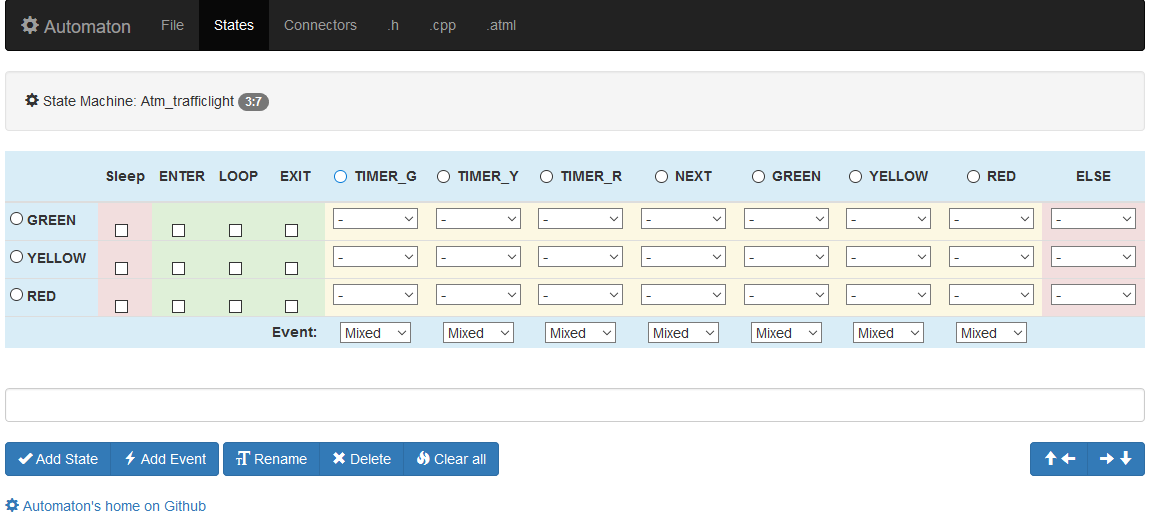 State Table Editor