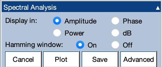 Spectral Analysis