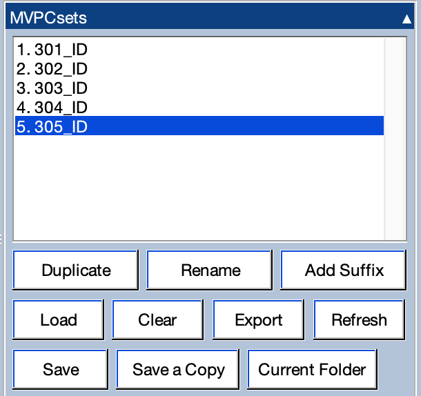 MVPCsets Panel