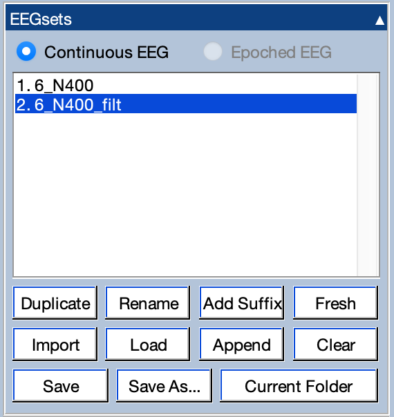 EEGsets Panel