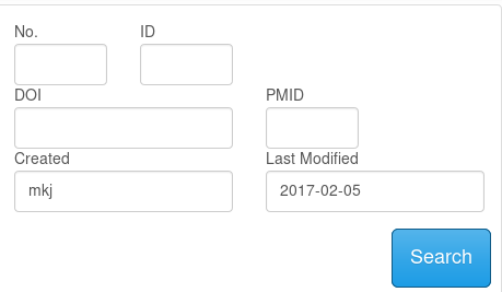 Search by creator and by modification time stamp