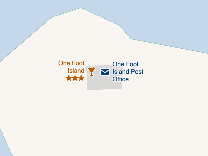 One Foot Island ⭐️⭐️⭐️