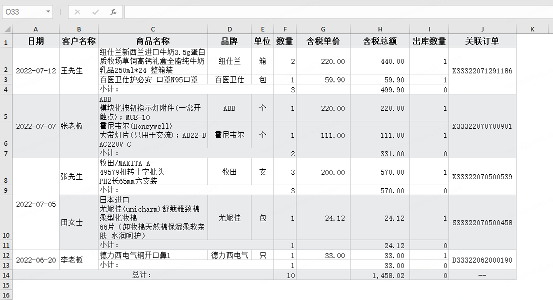 分组示例2