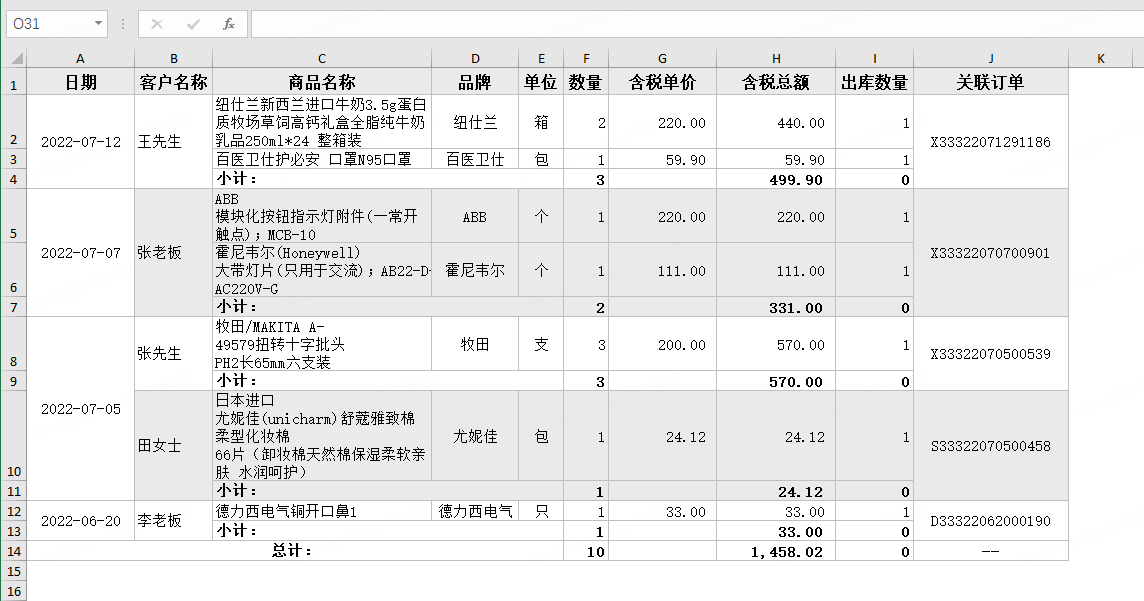 分组示例3